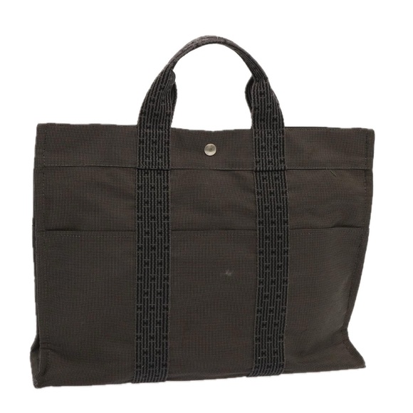 Hermès Herline Grey Canvas tote - Picture 1 of 10